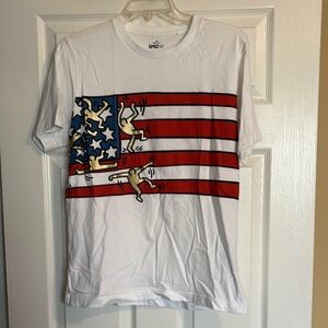 Uniqlo Keith Haring men’s white short sleeve graphic t-shirt size medium